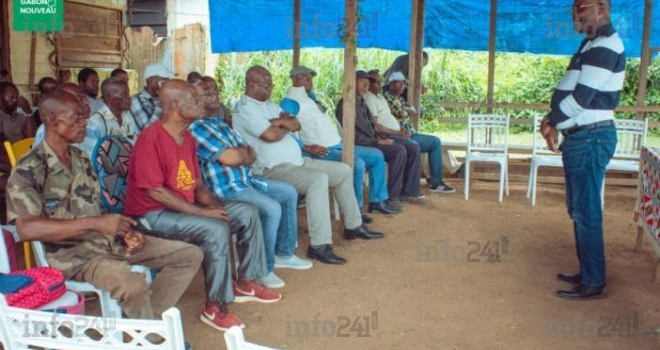 Présidentielle 2023 : Mike Jocktane au contact des populations du Woleu-Ntem