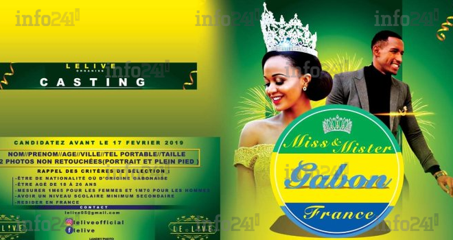 L’association L€live poursuit son casting de Miss et Mister Gabon France 2019 jusqu’au 17 février 