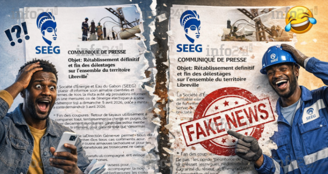 Sur la toile&nbsp;: La SEEG dément un poisson d’avril promettant la fin de ses délestages chroniques&nbsp;!