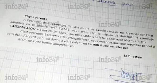 Quand les parents gabonais font de la résistance à la campagne de déparasitage des autorités