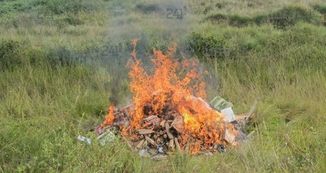 Port-Gentil&nbsp;: Plus de 110 millions de stocks de stupéfiants partis en fumée