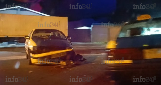 Port-Gentil&nbsp;: Deux taxis entrent en collision, grosse frayeur pour les passagers