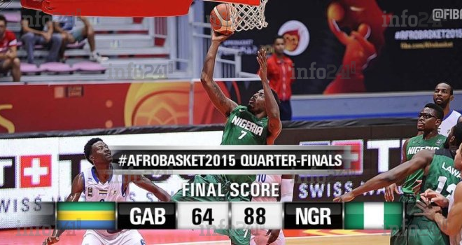 Afrobasket 2015&nbsp;: le Gabon freiné aux portes des demi-finales par le Nigéria