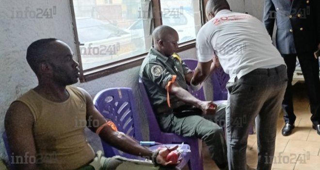Port-Gentil&nbsp;: Plus de 200 militaires gabonais mobilisés pour une collecte de sang du CNTS