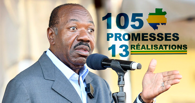 Ali Bongo a réalisé que 12% de ses promesses faites au peuple gabonais en 2016&nbsp;!